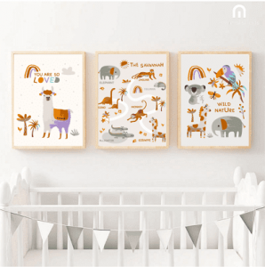 Friendly Animals as Wall Hangings