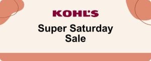 kohl's saturday sale